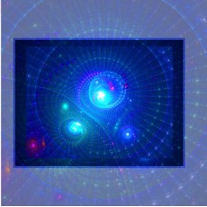 FRACTAL ART DESIGN GREETING CARD Astral